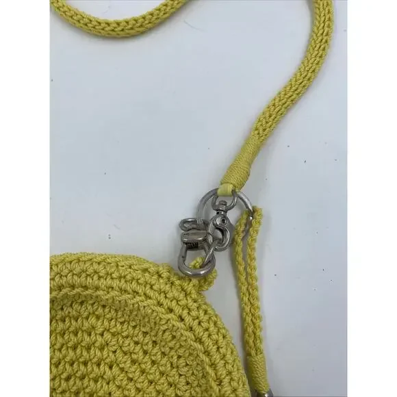 The Sak Women's Crochet Crossbody Bag Round Yellow California Cool - Picture 5 of 10